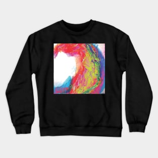 Trippy Psychedelic Wave Painting Crewneck Sweatshirt